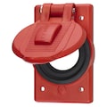 Hubbell Wiring Device-Kellems 1-Gang -Gang Weatherproofing Covers, 3.28 in W, 1.09 in H, Thermoplastic4.56 in L HBL7428WOR